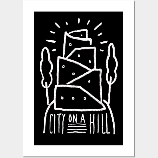 City On A Hill Wall Art by Stone & Sling